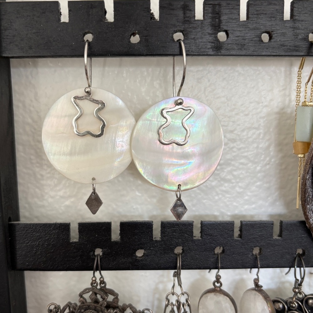 Vintage Tous Shell Earrings